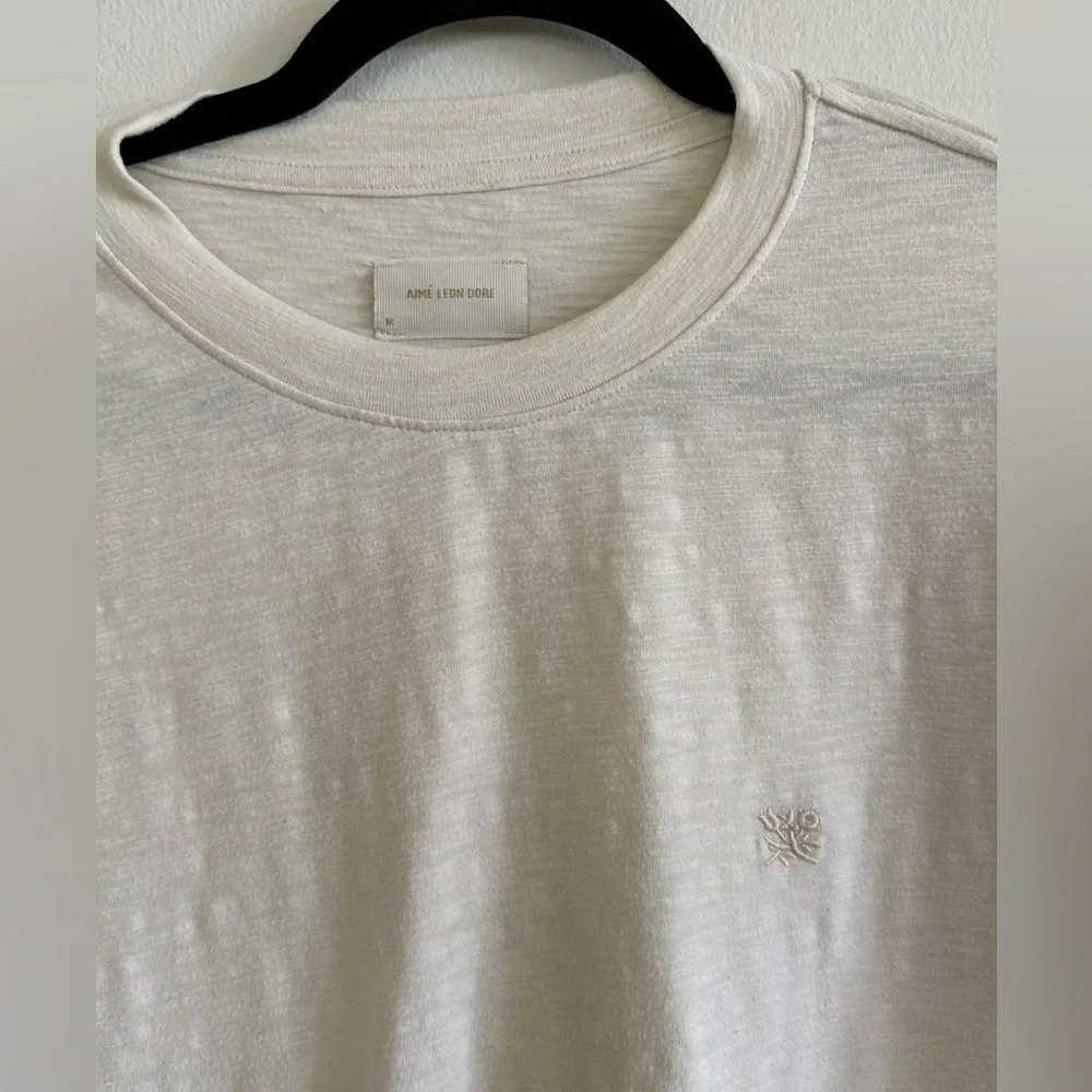 Aime Leon Dore Cream Short Sleeve Tee - Picture 2 of 5
